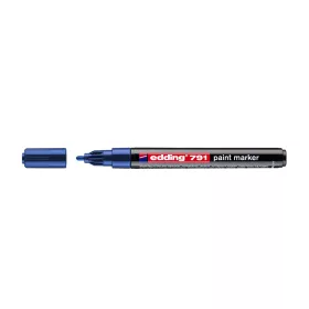 Lakkmarker 1-2mm, kerek Edding 791 kék