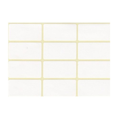 Etikett címke, 20x38mm, 5 lap, 12 címke/lap