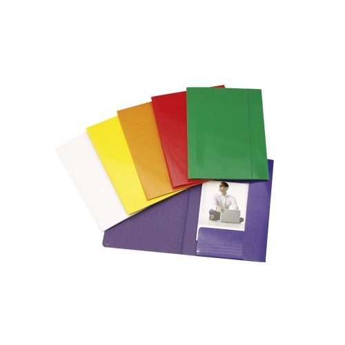 Gumis mappa A4, 600g. FC karton Fornax Glossy sárga