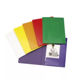 Gumis mappa A4, 600g. FC karton Glossy zöld