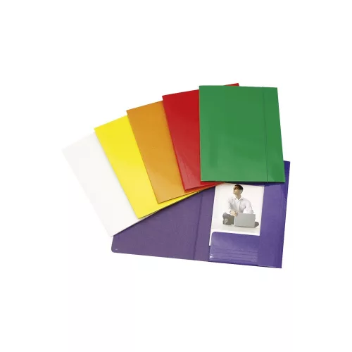 Gumis mappa A4, 600g. FC karton Glossy narancs