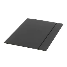 Gumis mappa A4, 400g. karton Glossy fekete