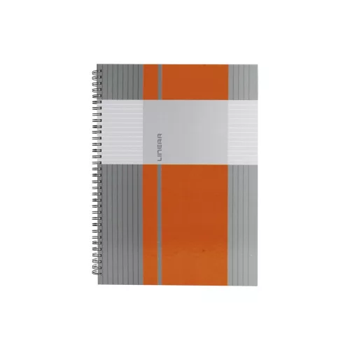 Spirálfüzet A4, 80lap vonalas, keményfedelű Marker Linear