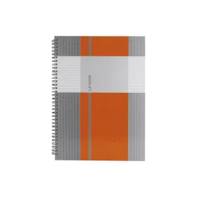   Spirálfüzet A4, 80lap kockás, keményfedelű Marker Linear