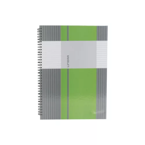 Spirálfüzet A6, 80lap kockás, keményfedelű Marker Linear