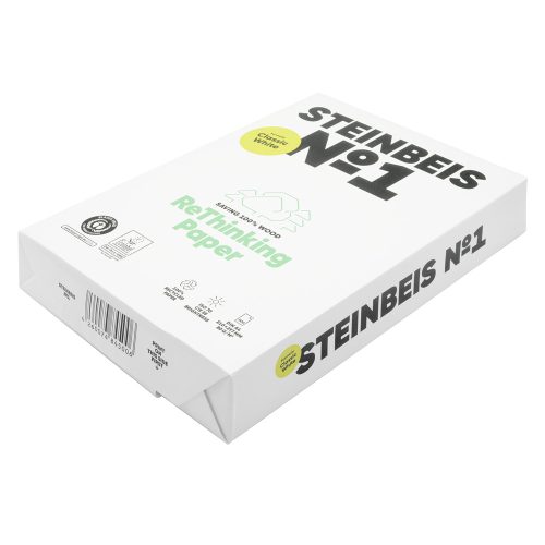 Másolópapír A4, 80g, Steinbeis No1. újrahasznosított ISO 70 fehérségű 500ív/csomag