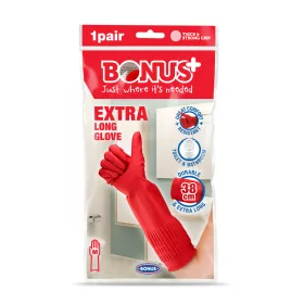   Gumikesztyű extra hosszú 38 cm-es hossz M HoReCa Bonus+ B050