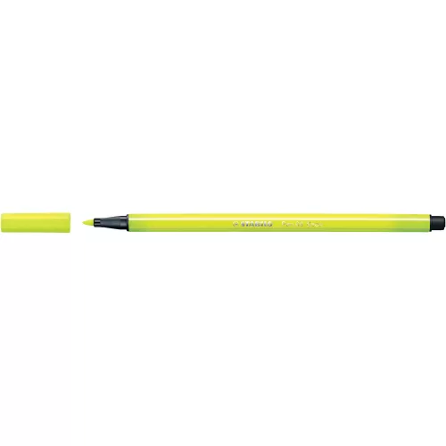 Rostirón, filctoll 1mm, STABILO Pen 68 neon sárga