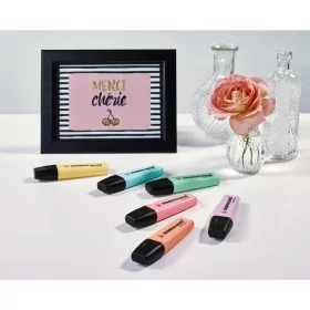   Szövegkiemelő készlet 2-5mm, vágott hegyű STABILO Boss original Pastel, 6 klf. szín