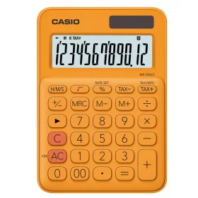   Számológép asztali 12 digit nagy kijelző Casio MS 20 UC narancssárga