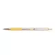 Golyóstoll 0,7mm, pasztell sárga test, Zebra F-301, írásszín kék