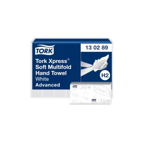   Kéztörlő 2 rétegű Z hajtogatott 180 lap/csomag 21,3 x 24 cm 21 csomag/karton Advanced Soft Xpress® H2 Tork_130289 fehér
