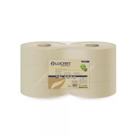  Toalettpapír 2 rétegű közületi átmérő: 23 cm 717 lap/tekercs 6 tekercs/karton Eco 23 J Lucart_812206 fehér