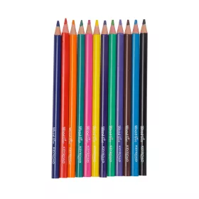   Színes ceruza készlet 4 mm famentes háromszögletű Keyroad Jumbo 12 klf. szín
