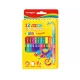 Rostirón, filctoll kétvégű készlet 12 db/doboz Keyroad duo fiber marker 24 klf. szín