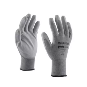   Szerelőkesztyű poliészter PU tenyérmártással L-es méret Guarder szürke