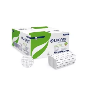   Kéztörlő 2 rétegű Z hajtogatott 200 lap/csomag 20 x 24 cm 15 csomag/karton Eco Z 20 Lucart_864062E fehér
