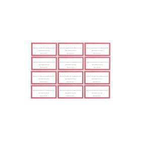 Füzetcímke ZÁTONYI 12db-os egyszínű 20 ív/csomag