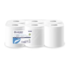  Kéztörlő 2 rétegű laponkénti átmérő: 18 cm 460 lap 6 tekercs/karton Strong L-One Maxi 450 Lucart _852275U fehér