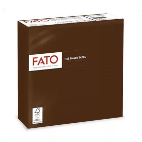   Szalvéta 2 rétegű 1/4 hajtású 33 x 33 cm 50 lap/csomag Smart Table Fato_82622400 csokoládé