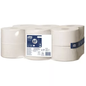   Toalettpapír 2 rétegű közületi átmérő: 18,8 cm 170 m/tekercs 12 tekercs/karton Mini Jumbo Tork_120278 fehérített