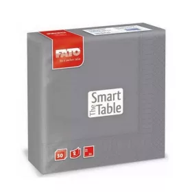   Szalvéta 2 rétegű 1/4 hajtású 33 x 33 cm 50 lap/csomag Smart Table Fato_82623700 szürke