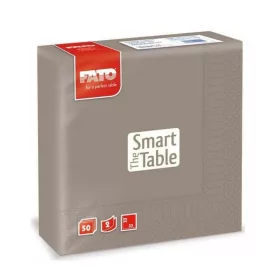   Szalvéta 2 rétegű 1/4 hajtású 33 x 33 cm 50 lap/csomag Smart Table Fato_82623600 galambszürke