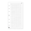 Gyűrűs kalendárium utántöltő csomag  2/413 fehér papíros négyzethálós jegyzet M mérethez Realsystem