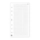 Gyűrűs kalendárium utántöltő csomag  2/413 fehér papíros négyzethálós jegyzet M mérethez Realsystem