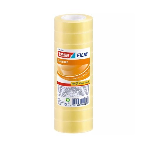 Ragasztószalag 15mmx33m irodai Tesa 10 db/csomag, átlátszó