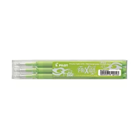   Rollertoll betét, golyóméret 0,7mm, 3 db/csom Pilot Frixion Ball/Clicker, írásszín világoszöld