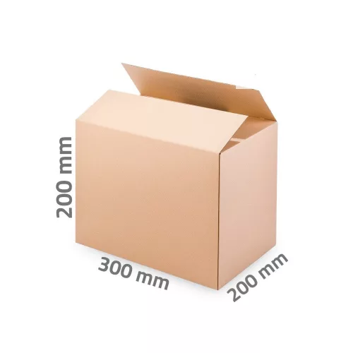 Kartondoboz 300 x 200 x 200 mm 3 rétegű