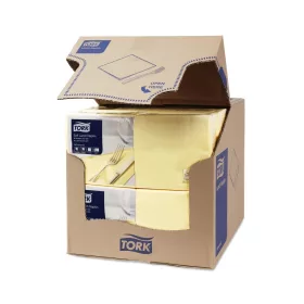   Szalvéta 3 rétegű 1/4 hajtás lapméret: 32,8 x 32,5 cm 150 lap/csomag Pezsgő Tork_477868