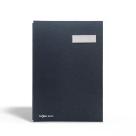   Aláírókönyv, 20lap, A4 Pagna 24191 vászon borító fekete