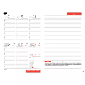   Tanítói zsebkönyv A5, műbőr 145mmx205mm, fehér lapokkal türkiz 2026/2027 Realsystem