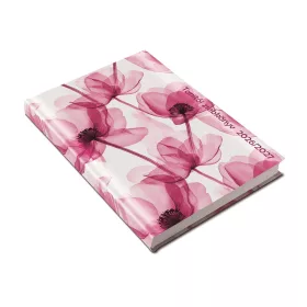   Tanítói zsebkönyv A5, műbőr 145mmx205mm, fehér lapokkal szirmok 2026/2027 Realsystem