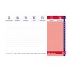 Asztali diák naptár 165mmx240mm, fehér lapokkal 2025/2026 tanévre Realsystem