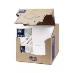   Szalvéta 2 rétegű 1/4 hajtás lapméret: 32,8 x 32,5 cm 200 lap/csomag Lunch Tork_477149 fehér