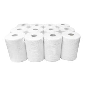   Kéztörlő 2 rétegű tekercses átmérő: 14 cm 100 % cellulóz duda nélküli 12 tekercs/karton_090631A-DN hófehér