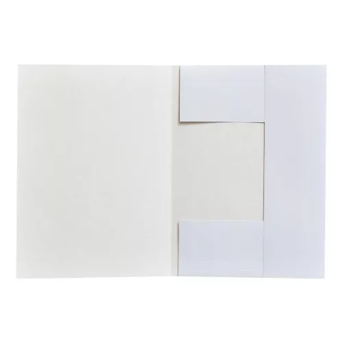 Iratgyűjtő, táblázatos pólyás dosszié A4, 230g. karton Bluering® fehér