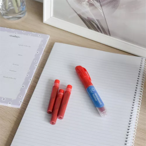 Utántöltő patron cserélhető betétes táblamarkerhez Bluering piros