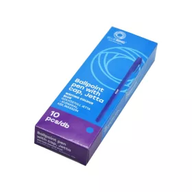   Golyóstoll 0,7mm eldobható, hatszögletű test kupakos Bluering® Jetta, írásszín kék