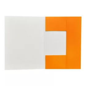  Iratgyűjtő, táblázatos pólyás dosszié A4, 230g. karton Bluering® narancssárga