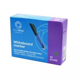   Táblamarker 2,2-5,2mm, vágott hegyű, cserélhető betétes, Bluering zöld