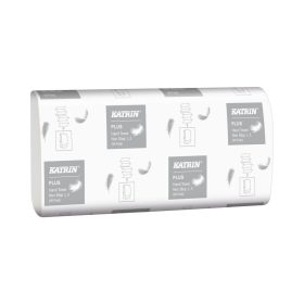   Kéztörlő W hajtogatású 3 rétegű 90 lap/cs 25 csomag/karton Katrin Plus Non stop L3 hófehér_61600