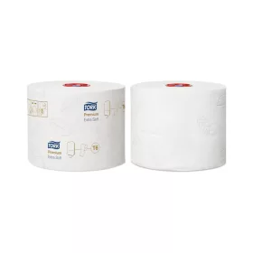   Toalettpapír 3 rétegű duplatekercses átmérő: 13,2 cm 70 m/tek 27 tekercs/karton Premium Mid-size T6 Tork_127510 fehér