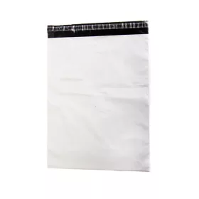   Futártasak, 450x550 + 50 mm. szilikonos záródás Coex Fehér/Fekete