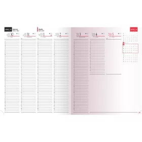   Határidőnapló Standard A/4S, heti fehér lapokkal drapp Realsystem 2027.
