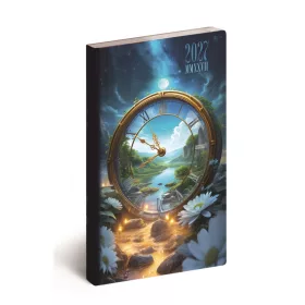   Zsebnaptár álló Flexi, fehér lapokkal óra Realsystem 2027.