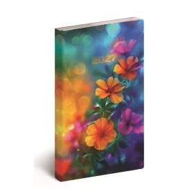   Zsebnaptár álló Flexi, fehér lapokkal floral Realsystem 2027.
